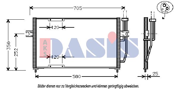 AKS DASIS Lauhdutin, ilmastointilaite 222190N